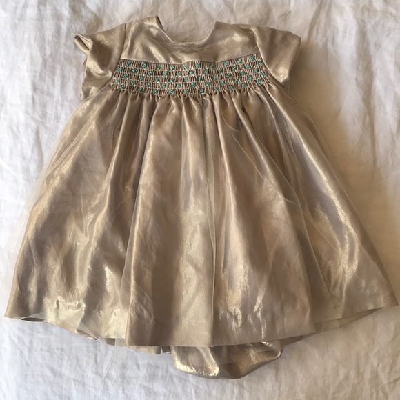 Bonpoint Other - Bonpoint Maruska Dress 12 m Gold